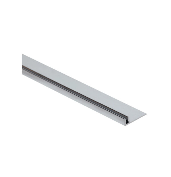 E-Cap Track Pinless Metal Moulding ⅜” x 12’ - Silver